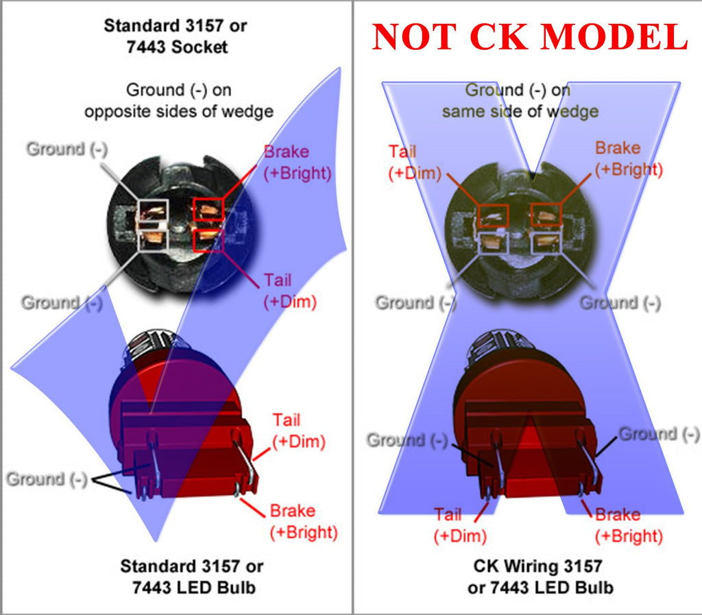 3157 (3156/3056/3057) 27-SMD 5050 LED Replacement Bulbs - 4 Color - Autolizer