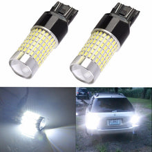 Load image into Gallery viewer, 7443 (7440/7441/T20) 144-SMD 3014 LED Bulbs with Projector, Xenon White - Autolizer
