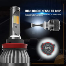 Load image into Gallery viewer, Dual-Color LED Headlight Conversion Kit w/ Fog Light Function - White/Yellow - Autolizer