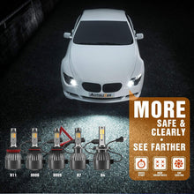 Load image into Gallery viewer, Dual-Color LED Headlight Conversion Kit w/ Fog Light Function - White/Yellow - Autolizer