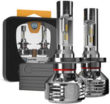 GPNE H4 LED Headlight Bulbs with Superior CSP Chips, High Low Beam LED Headlights Kit 3000K 6000K Yellow White 2 Colors IP68, 2 Pack