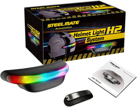Wireless Helmet Brake Light and Running Light Rechargeable LED Signal Light for Helmet-H2 - Autolizer